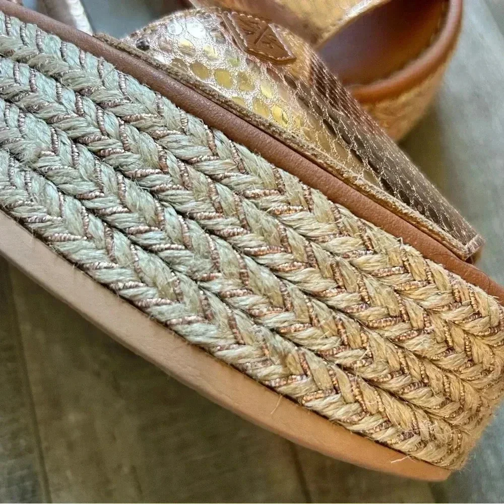 POPA Platform Sandals in Rose Gold | size 35